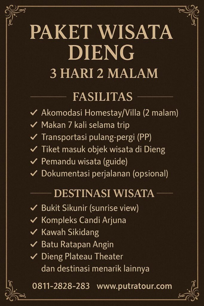 Paket Tour 3 Hari 2 Malam